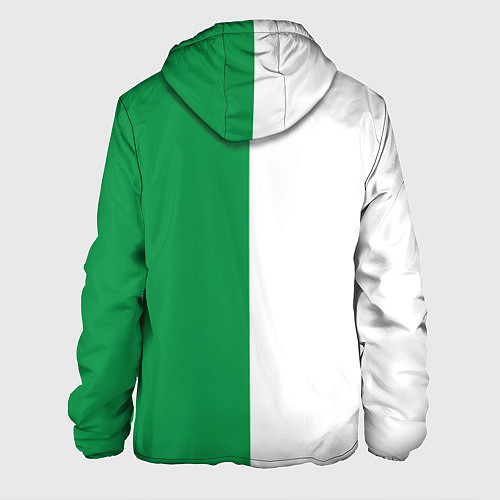 Мужская куртка Зелёная Ёлочка / 3D-Белый – фото 2