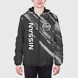 Куртка с капюшоном мужская Nissan Car Ниссан, цвет: 3D-черный — фото 2