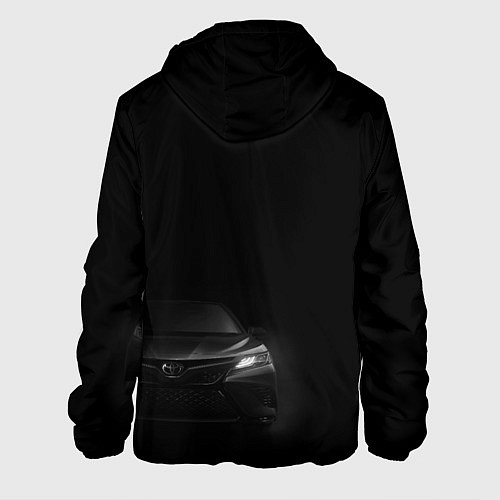 Мужская куртка Черная Тойота Камри / 3D-Белый – фото 2