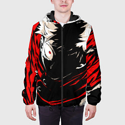 Куртка с капюшоном мужская Юджи Итадори злой Магическая битва, цвет: 3D-черный — фото 2
