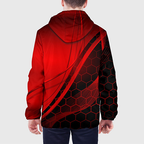 Мужская куртка LEXUS RED GEOMETRY ЛЕКСУС / 3D-Черный – фото 4