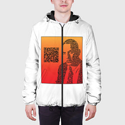 Куртка с капюшоном мужская QR Маяковский, цвет: 3D-черный — фото 2