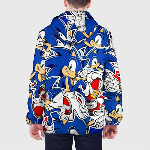 Мужская куртка SONIC ПАТТЕРН СОНИК / 3D-Черный – фото 4