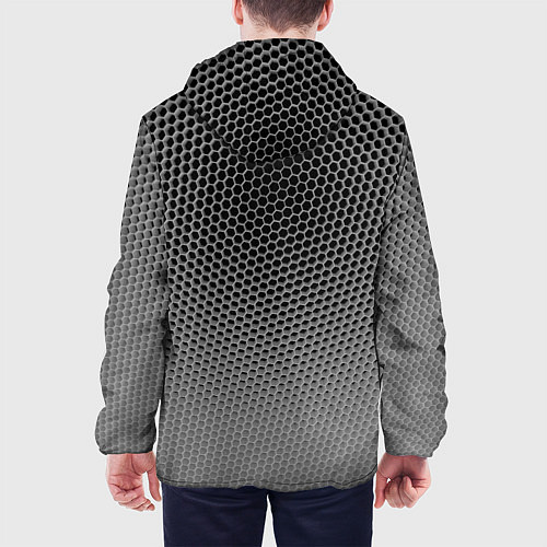 Мужская куртка Шестиугольная сетка / 3D-Черный – фото 4