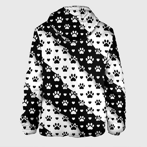Мужская куртка Следы от Лап / 3D-Черный – фото 2