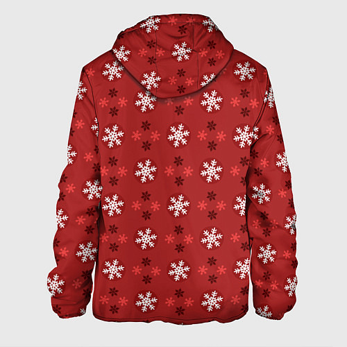 Мужская куртка Snowflakes / 3D-Белый – фото 2