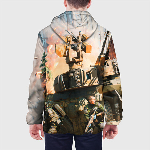 Мужская куртка Battlefield 2042 - отряд / 3D-Черный – фото 4