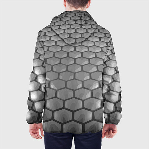 Мужская куртка Mercedes-Benz pattern / 3D-Черный – фото 4