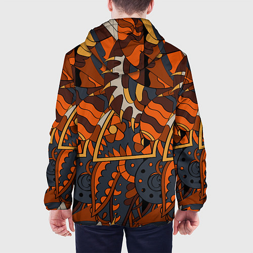 Мужская куртка Абстрактные текстуры / 3D-Черный – фото 4