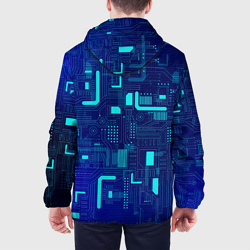 Мужская куртка Киберпанк Зима 2022 / 3D-Черный – фото 4