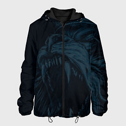Куртка с капюшоном мужская Zenit lion dark theme, цвет: 3D-черный