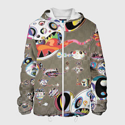 Куртка с капюшоном мужская Арт Монстров, цвет: 3D-белый