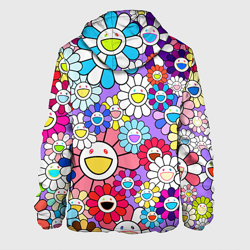 Мужская куртка Цветы Takashi Murakami / 3D-Белый – фото 2