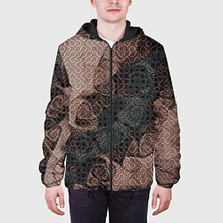 Куртка с капюшоном мужская Коллекция Journey Шоколад 566-974 Дополнение, цвет: 3D-черный — фото 2