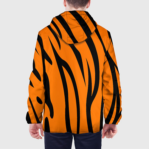 Мужская куртка Текстура тиграtiger / 3D-Черный – фото 4