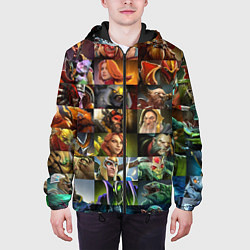 Куртка с капюшоном мужская HEROES DOTA 2 ПЕРСОНАЖИ ДОТА 2, цвет: 3D-черный — фото 2