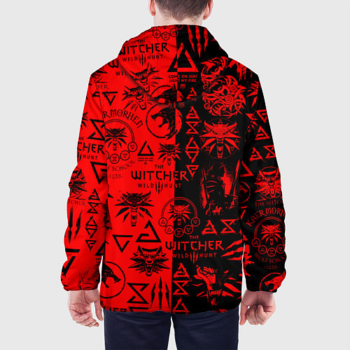 Мужская куртка THE WITCHER LOGOBOMBING BLACK RED / 3D-Черный – фото 4
