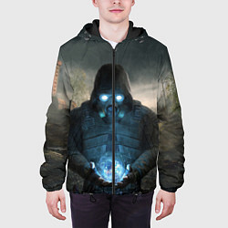 Куртка с капюшоном мужская Сталкер2 Одиночка, цвет: 3D-черный — фото 2