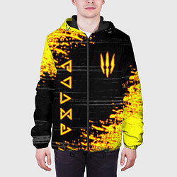 Куртка с капюшоном мужская The Witcher Neon, цвет: 3D-черный — фото 2