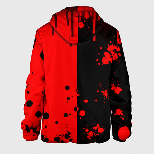 Мужская куртка Deltarune black & red / 3D-Белый – фото 2
