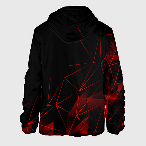 Мужская куртка HONDA, ХОНДА ГЕОМЕТРИЯ ЛИНИИ / 3D-Черный – фото 2