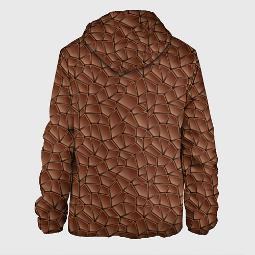 Мужская куртка Шоколадная Текстура / 3D-Черный – фото 2