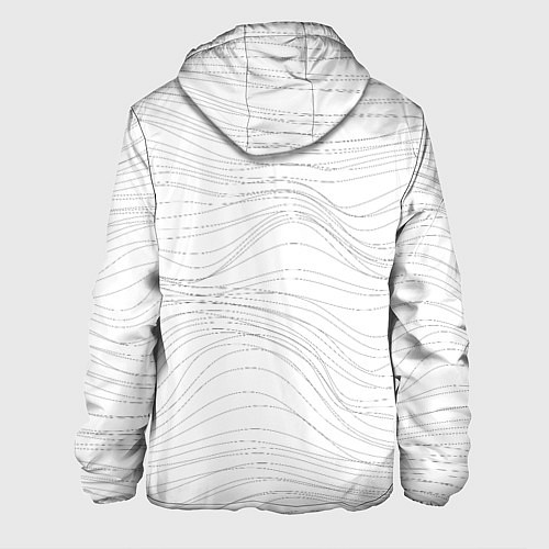Мужская куртка Белые волны / 3D-Белый – фото 2