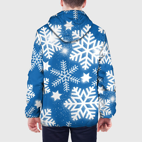 Мужская куртка Снежное небо / 3D-Черный – фото 4