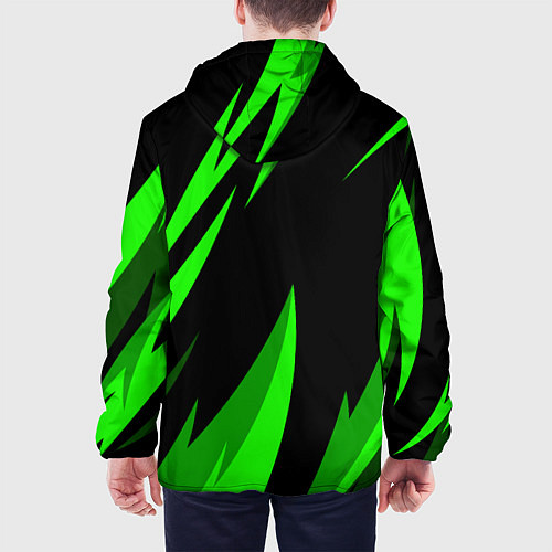 Мужская куртка SKODA Логотип Узор / 3D-Черный – фото 4