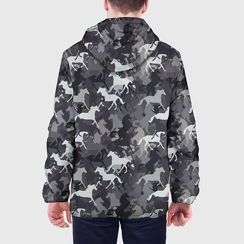 Мужская куртка Табун Лошадей / 3D-Черный – фото 4