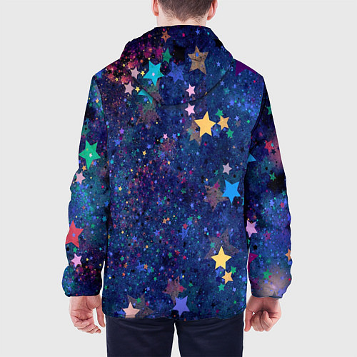Мужская куртка Звездное небо мечтателя / 3D-Черный – фото 4