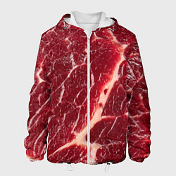 Куртка с капюшоном мужская Свежее мясо, цвет: 3D-белый