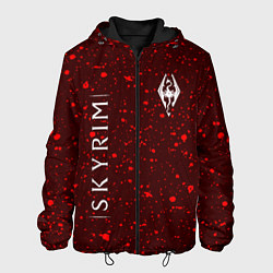 Куртка с капюшоном мужская SKYRIM - Краски, цвет: 3D-черный