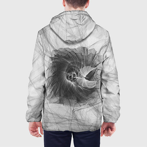 Мужская куртка Коллекция Get inspired! Абстракция 528-345-Gi-fl44 / 3D-Черный – фото 4