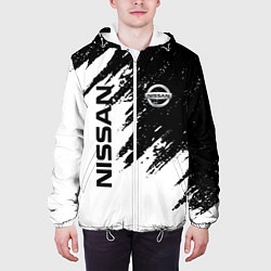 Куртка с капюшоном мужская Nissan xtrail, цвет: 3D-белый — фото 2
