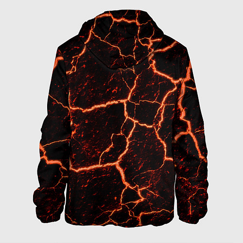 Мужская куртка Раскаленная лаваhot lava / 3D-Белый – фото 2