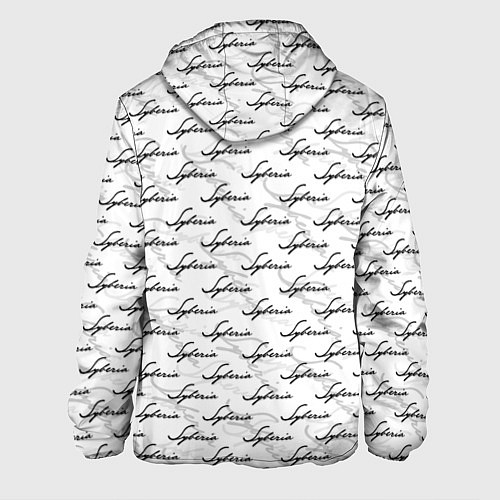 Мужская куртка Syberia Logo Pattern / 3D-Белый – фото 2