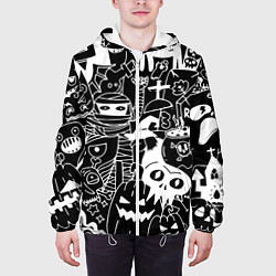 Куртка с капюшоном мужская Monster & Cat, цвет: 3D-белый — фото 2