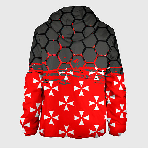 Мужская куртка Umbrella Corporation - Соты / 3D-Белый – фото 2