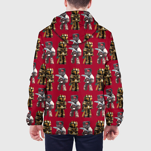Мужская куртка Minecraft warriors pattern / 3D-Черный – фото 4