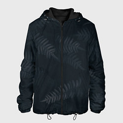 Куртка с капюшоном мужская Влажный Папоротник, цвет: 3D-черный
