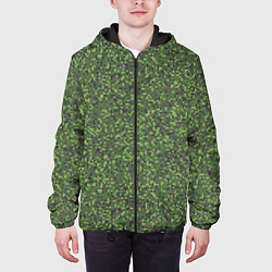 Куртка с капюшоном мужская Военный Камуфляж Цифра, цвет: 3D-черный — фото 2
