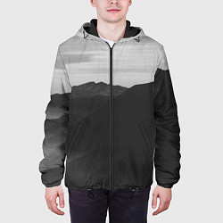 Куртка с капюшоном мужская ТЕМНЫЕ ГОРЫ, цвет: 3D-черный — фото 2