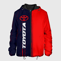 Куртка с капюшоном мужская TOYOTA Toyota Яркий, цвет: 3D-черный