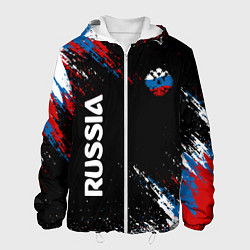 Мужская куртка Russia Штрихи в цвет Флага