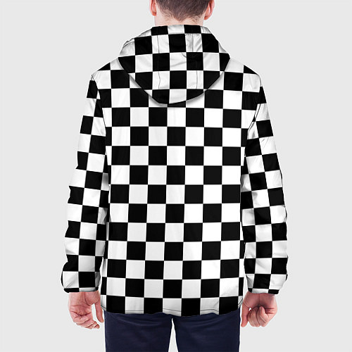 Мужская куртка Chess Squares Cubes / 3D-Черный – фото 4