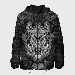 Куртка с капюшоном мужская ВАЛЬХАЛЛА - ОДИН, цвет: 3D-черный