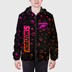 Куртка с капюшоном мужская ФОРЗА ХОРАЗЙЕН 5 - Капли, цвет: 3D-черный — фото 2