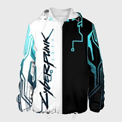 Куртка с капюшоном мужская Cyberpunk 2077 Game, цвет: 3D-белый