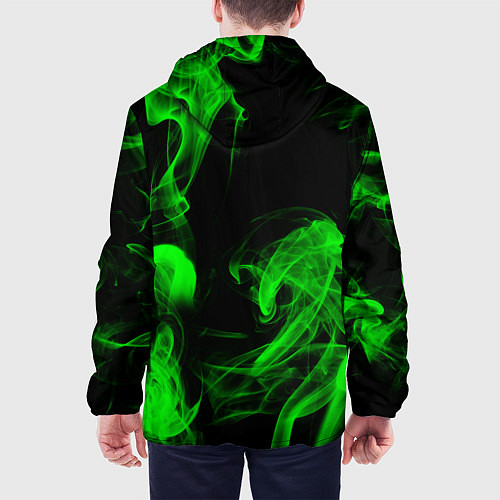 Мужская куртка Skoda: Green Smoke / 3D-Черный – фото 4